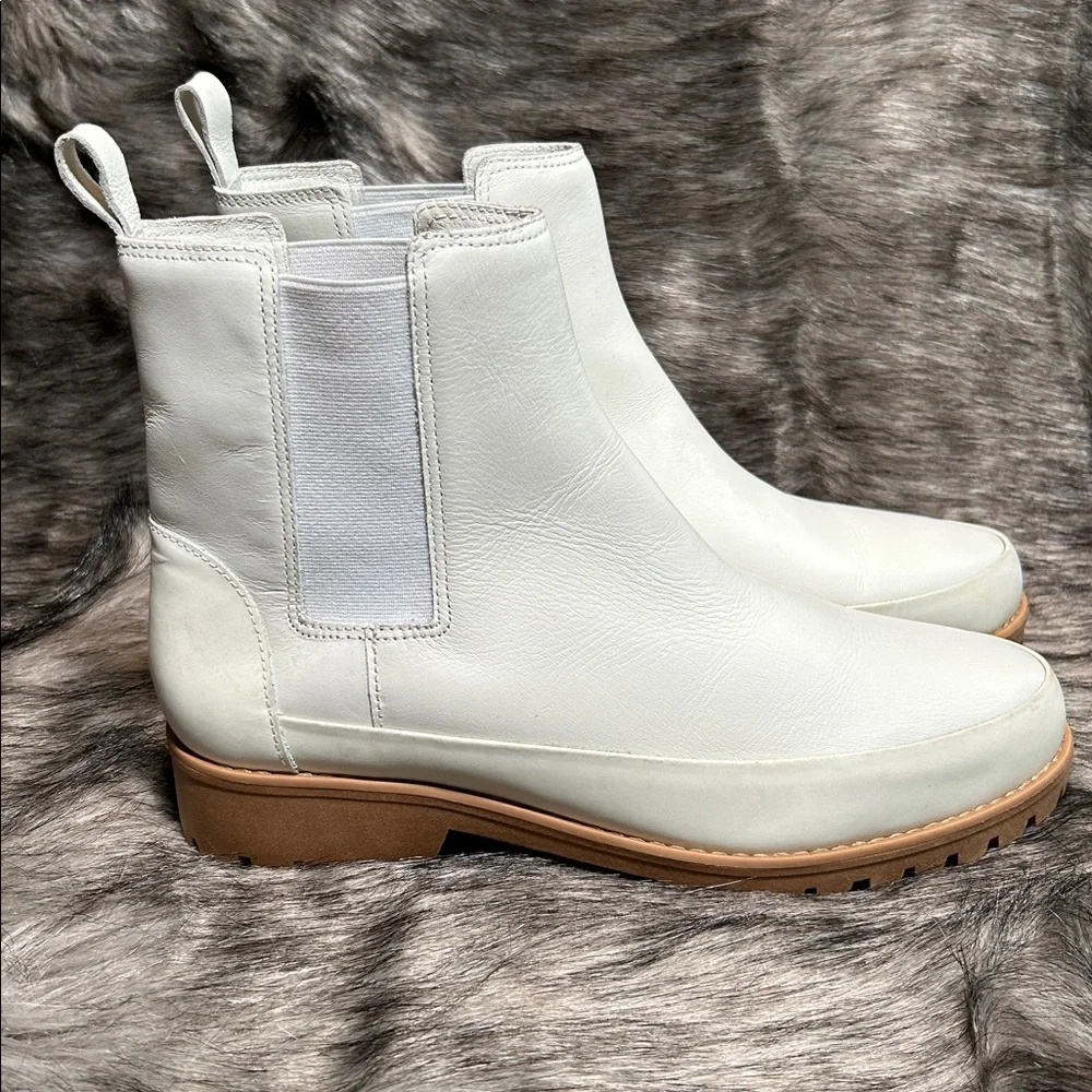 Rebecca Allen Women's The All Weather Boot White Lug Sole Size Women’s 8.5